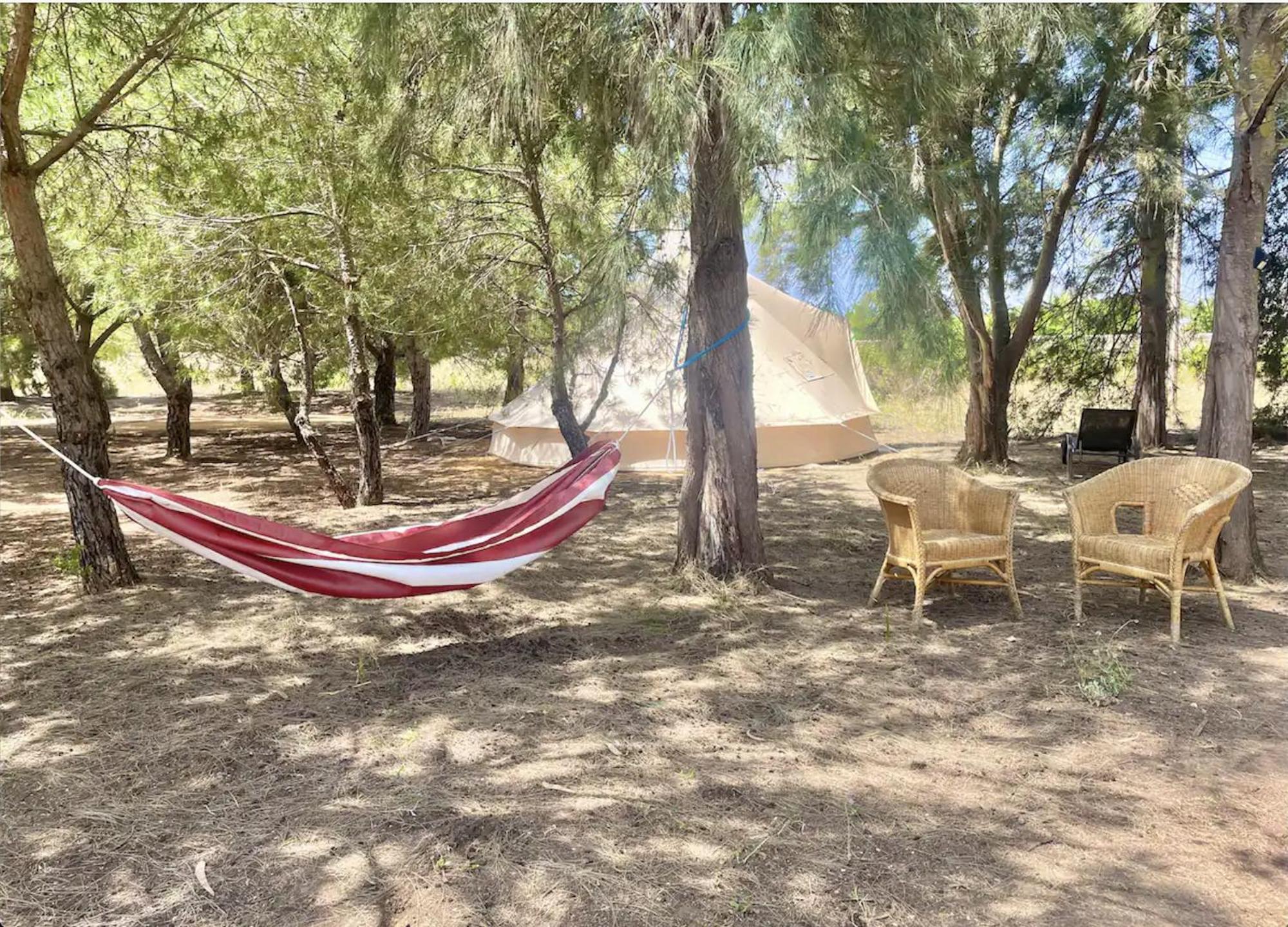 Glamping On Organic Yoga Farm With Natural Swimming Pool Near Beach Moncarapacho Esterno foto