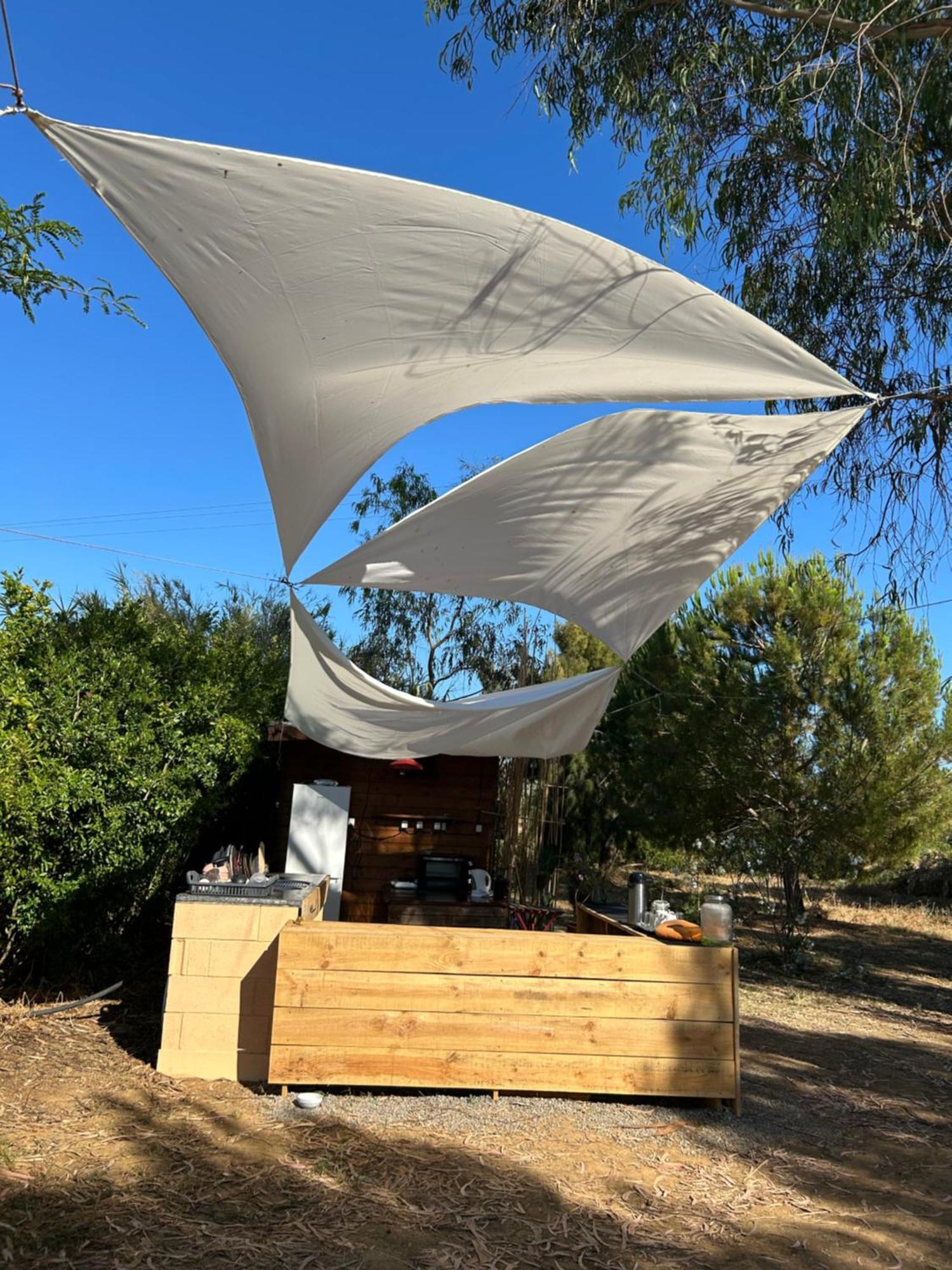 Glamping On Organic Yoga Farm With Natural Swimming Pool Near Beach Moncarapacho Esterno foto